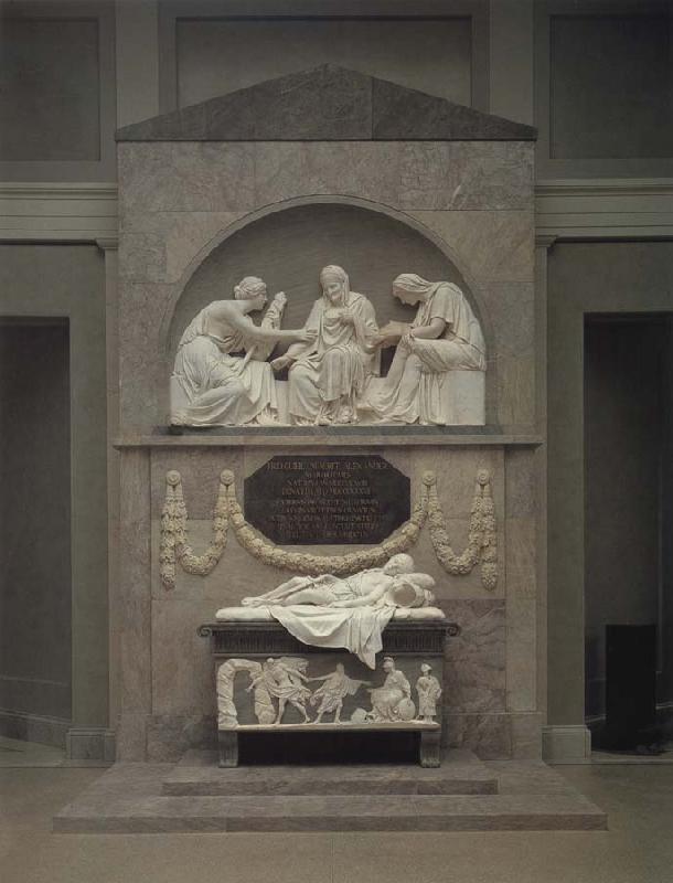 Johann Gottfried Schadow Monument to Count Alexander von der Mark Sweden oil painting art